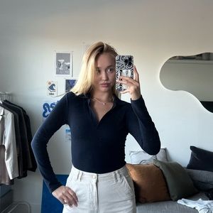Dark blue bodysuit from Zara
